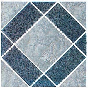 Self Adhesive 12-Inch Vinyl Floor Tiles, 20 Tiles - 12" x 12", Peel & Stick, DIY Flooring - 1 of 4