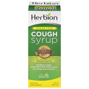 Herbion Naturals Cough Syrup Sugar-Free - 5 fl oz - 1 of 2