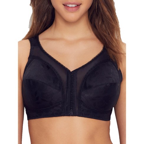 Playtex Women's 18 Hour Front-Close Wire-Free Bra - 4695 40DDD Black