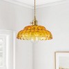 Dewdrop 9.84'' Adjustable Rod Vintage Pendant Light 1 Light Warm Ambient Glow Focused Downlight ETL Hallway - 3 of 4