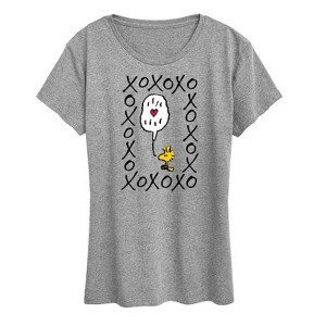 Women's - Peanuts - Woodstock Xoxo Short Sleeve Graphic T-Shirt - 1 of 4