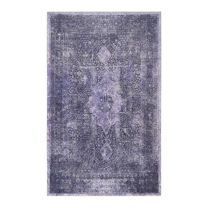ChicFurnit Rug Indoor Machine Washable Non Slip Stain Resistant for Modern Living Spaces, Gray, 24.8"*15"*8.3" - 1 of 4