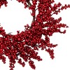 Northlight 20" Unlit Red Berries Artificial Christmas Wreath - 3 of 4