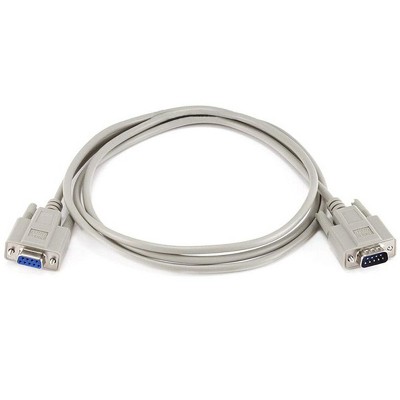 Monoprice Molded Null Modem Cable - 6 Feet - DB9 Male/Female