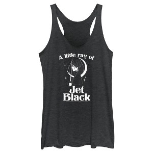 Women's Wednesday A Little Ray of Jet Black Racerback Tank Top - 1 of 4