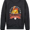 Women's - Spongebob Squarepants - Bikini Bottom Sluggers -Women's French Terry Pullover Lightweight French Terry Wide Neck Long Sleeve Shirt - 2 of 4