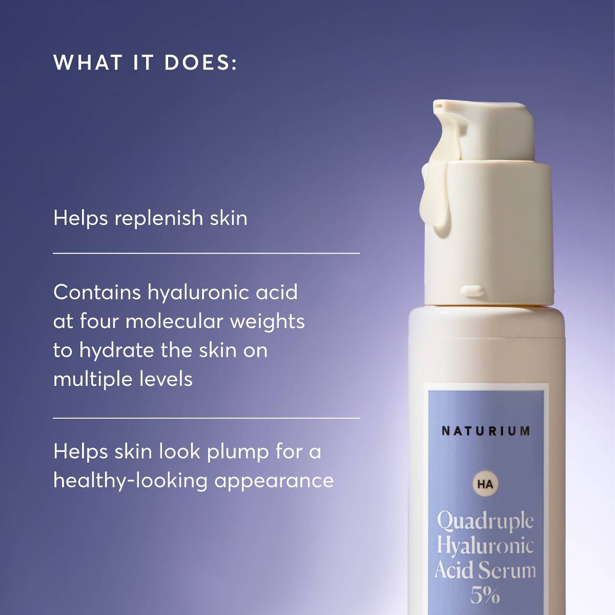 Naturium Quadruple Hyaluronic Acid Serum 5% - 1 fl oz - thumbnail 3