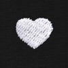 Dalix Lil Heart Face Embroidered Lightweight Relaxed Jersey Tee Summer Cute Short Sleeve T Shirt Womens - 2 of 4