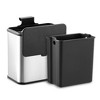 WhizMax 5L/1.3 Gallon Kitchen Countertop Compost Bin, Sliding Lid Stainless Steel Waste Bin with Charcoal Filter, Removable Inner Bin - 2 of 4