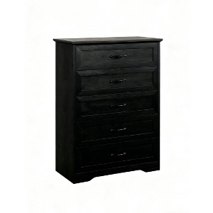 5/6Drawer Dresser with Wide Metal Handles, Farmhouse Bedroom Storage, Natural Wood Chest Organizer for Bedroom, Living Room, Kids Room - 1 of 1