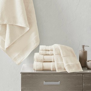 Elegant Oversized Cotton Towels Set, Cozy Home Textile fits Lux Bathroom Decor - 1 of 4