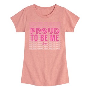 Girls' - Barbie - Proud To Be Me Fitted Short Sleeve Graphic T-Shirt - 1 of 4