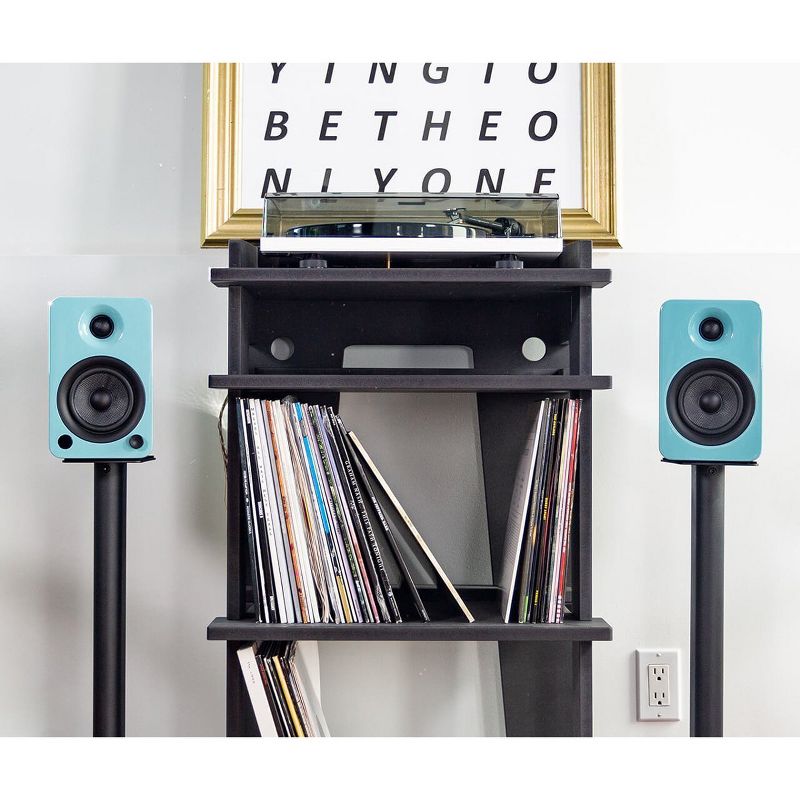 Kanto SP26PL 26" Bookshelf Speaker Stands with Rotating Top Plates and Cable Management - Pair, 3 of 16
