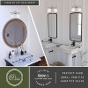 VAXCEL Huntley LED Compatible Farmhouse Bathroom Vanity Wall Fixture White Schoolhouse Glass - 3 of 4