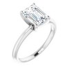 Pompeii3 2Ct Emerald Solitaire Moissanite Engagement Ring in White Yellow or Rose Gold - 4 of 4
