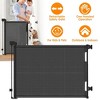 iMountek "Retractable Baby Security Gate Extra Wide 61x34in Child Safety Gate for Doorway Hallway Indoor/Outdoor"Black - 2 of 4