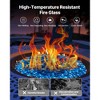 VEVOR Fire Glass, 10 lbs / 4.5 kg High-Temperature Resistant Fireplace Rocks, 3/4-Inch / 19.05 mm Reflective Firepit Glass Beads, Caribbean Blue - 4 of 4