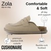 CUSHIONAIRE Zola Women’s Penny Clog Mule – Suede Slip-On with Memory Foam, Cork Footbed & Flexible Outsole - 4 of 4