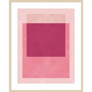 Amanti Art Overlapping geometry 12 by Vitor Costa Wood Framed Wall Art Print - 1 of 4