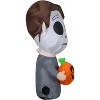 Gemmy Airblown Inflatable Michael Myers CarBuddy, 3 ft Tall, White - 3 of 4