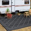 Acekool Outdoor Rug, Waterproof Reversible Easy Care Patio Mat, Lightweight Portable Carpet for RV, Camping, Deck, Balcony - 4 of 4