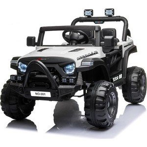 12V Kids Ride-On Truck - Battery-Powered Electric Car with Parent Remote, Spring Suspension, Bluetooth Music, LED Lights, Ride-On Toy - 1 of 1