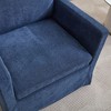 Okak 360° Swivel Accent Arm Chair with Removable Back Cushion,Modern Chenille Fabric Lounge Chair for Living Room,Nursery,Office,Bedroom - 4 of 4