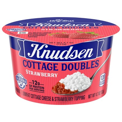 Knudsen Strawberry Cottage Cheese Doubles - 4.7oz