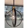 Lark Cirque 1 - Light Pendant in  Black/Lacquered Brass - 4 of 4