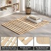 Docred Wood Foldable Slatted Bed, Easy Assembly Wood Bunkie Board, Mattress Support for Bed Frames, Box Spring or Bed Slat Replacement(Full) - 3 of 4