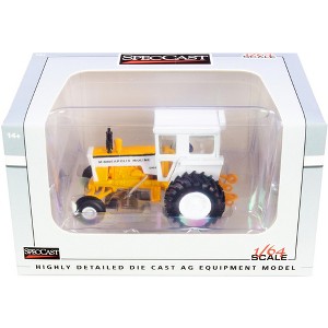 Minneapolis Moline G850 Tractor with Cab Yellow and White 1/64 Diecast Model by SpecCast - 1 of 3