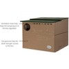 JCs Wildlife Poly Barn Owl Nesting Box Large House Crafted in USA - Made with Recycled Poly Lumber - Mounting Hardware and Pine Shavings Included - - 4 of 4