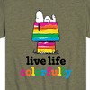 Boys' - Peanuts - Live Life Colorfully Short Sleeve Graphic T-Shirt - 2 of 4