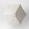 9' Round Cabana Stripe Outdoor Patio Market Umbrella with Black Pole - Threshold™ - 4 of 4