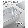 Acekool 6-Pack Full Size Steam Table Pans, 2.5" Deep Commercial Stainless Steel Hotel Pans with Handles, Anti-Jam Design - 4 of 4