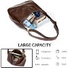 Hobo Bags for Women, Ultra Soft Foldable Vegan Leather Shoulder Handbag, Stylish Slouchy Tote Purses - 4 of 4