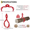 32 Inch Log Lifting Tongs, 2 Serrated Claw Hook, 2200LBS Heavy Duty Grapple Timber Claw with Handles, Lumber Log Skidding Tongs for Tractors, Trucks - 2 of 4