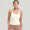 Anna-Kaci Active Women's Strappy Crisscross Back Athletic Tank Top with Built-In Shelf Bra - 2 of 4