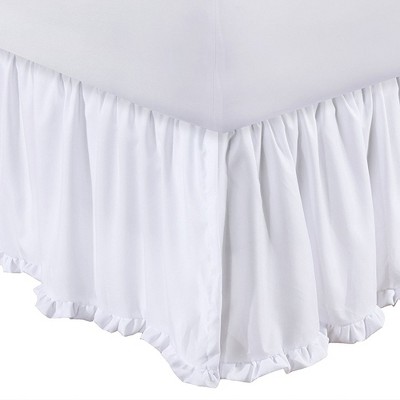 white bed skirt queen target