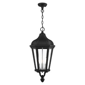 Livex Lighting Morgan 3 - Light Pendant in  Textured Black - 1 of 4