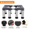 Unique Bargains 8 Strong Feet Multi-Functional Adjustable Mini Fridge Stands - 3 of 4