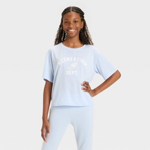 Girls' Beyond Ease Crop Boxy T-Shirt - All In Motion™ - 1 of 4