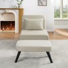 CAVINAS 3-in-1 Foldable Accent Chair Chaise Lounge with Ottoman&Adjustable Back,Convertible Chair Bed,Leisure Chair for Living Room - 4 of 4