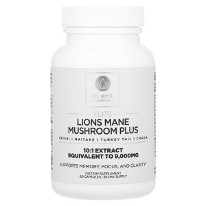 Dr. Emil Nutrition Elite, Lions Mane Mushroom Plus, 60 Capsules - 1 of 2