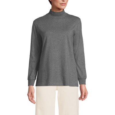 Lands' End Women's Plus Size Long Sleeve Super T Mock