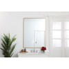 Elegant Lighting Metal frame rectangle mirror 36 inch in Brass - 2 of 4