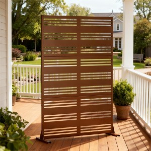 Spassway Outdoor Metal Privacy Screen Garden Fence Panels Patio Trellis Room Divider Decorative Wall Panels - 1 of 4