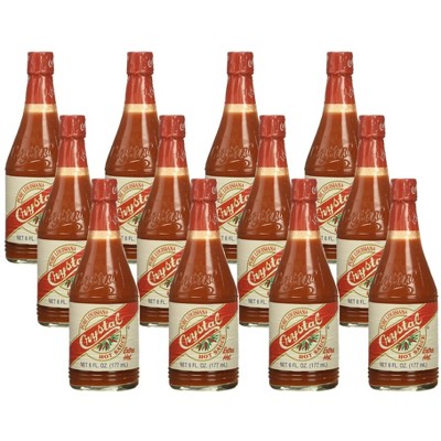 Crystal Extra Hot Sauce - 12 pack, 6 oz