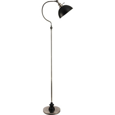 56''H SATIN NICKLE GOOD NECK FLOOR LAMP for Living Room Bedroom Office House Home
