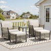 Buenhomino Outdoor Wicker Patio Conversation Furniture Set - 2 of 4